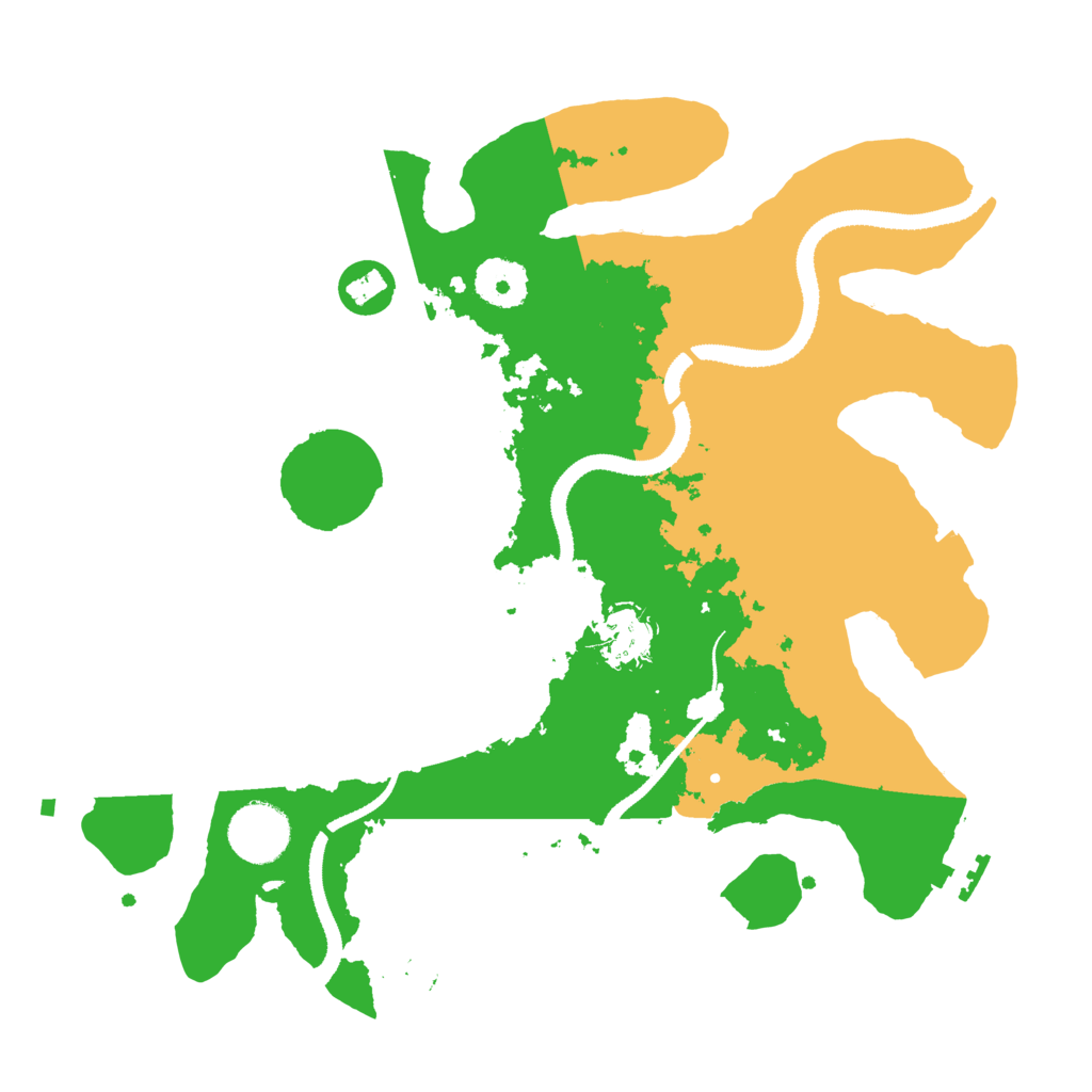 Biome Rust Map: Procedural Map, Size: 3200, Seed: 1303781541