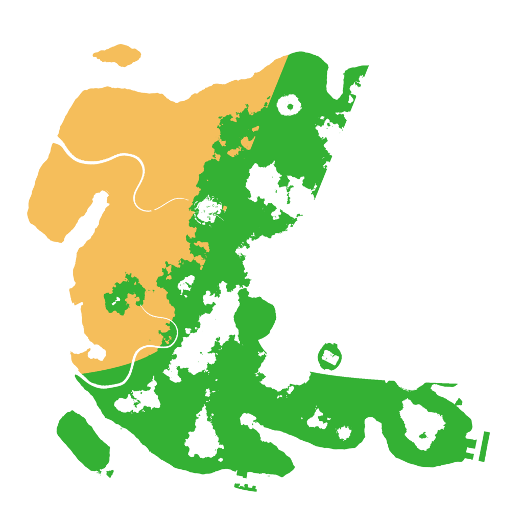 Biome Rust Map: Procedural Map, Size: 3500, Seed: 1302011646