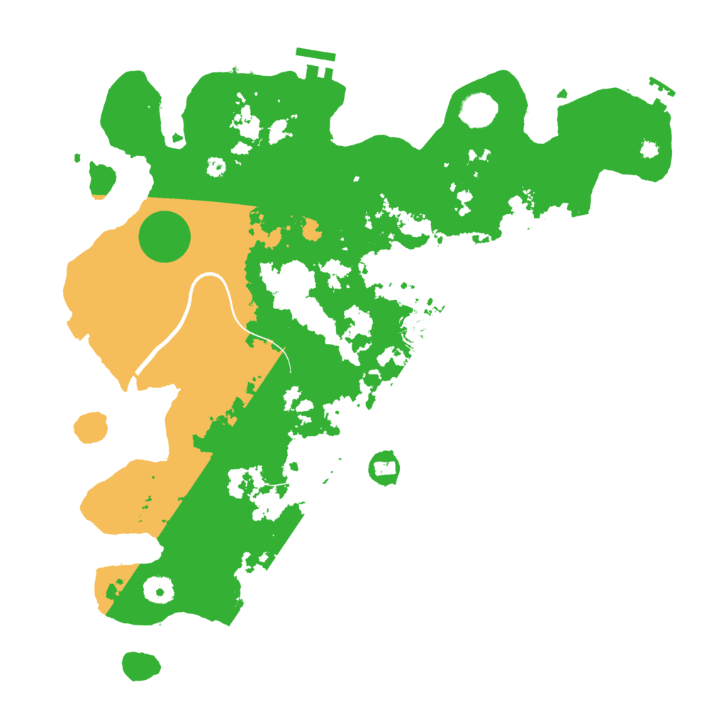 Biome Rust Map: Procedural Map, Size: 3700, Seed: 1075907953