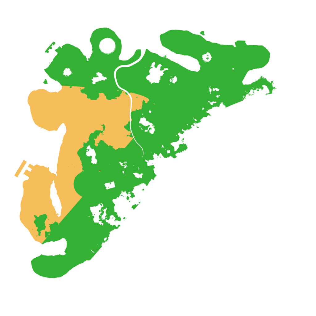 Biome Rust Map: Procedural Map, Size: 3500, Seed: 753098736