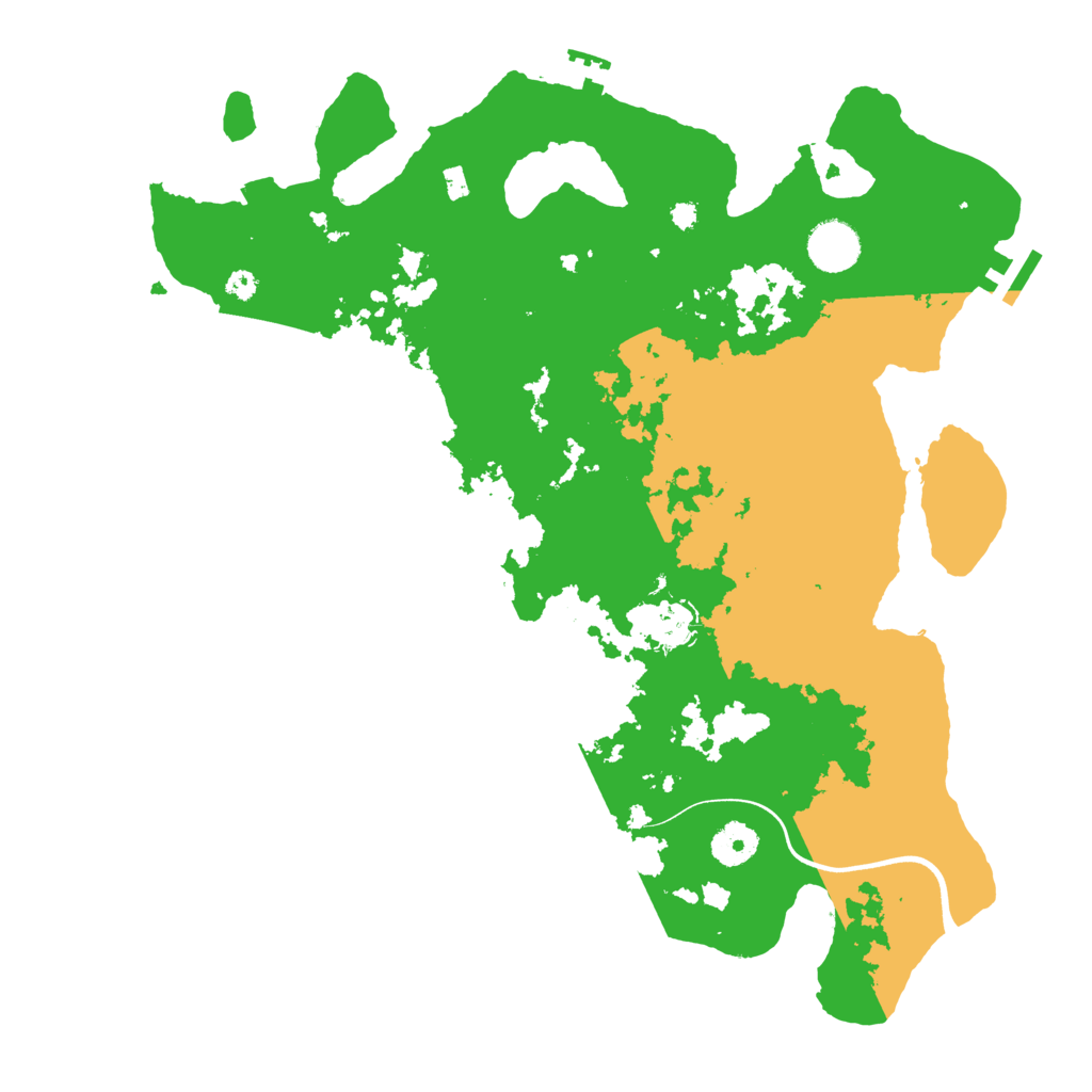 Biome Rust Map: Procedural Map, Size: 3700, Seed: 77043540