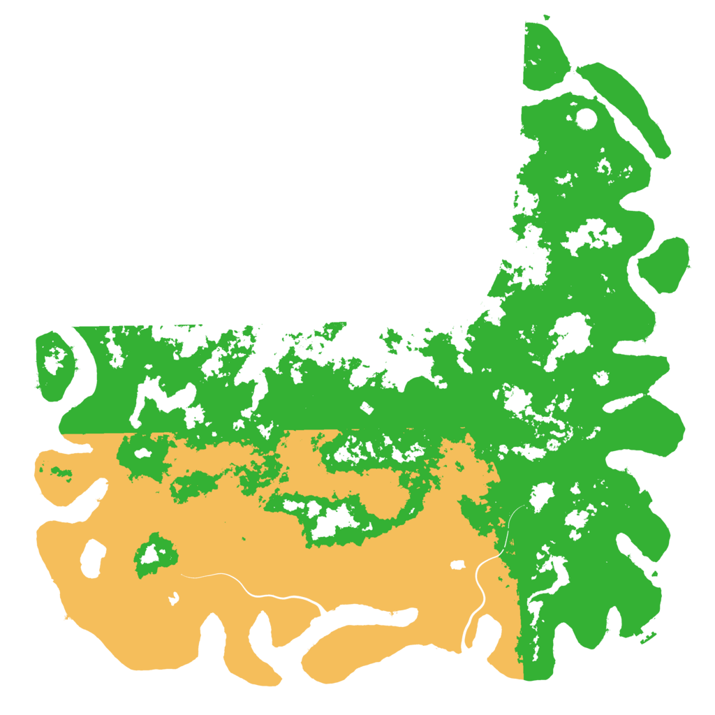 Biome Rust Map: Procedural Map, Size: 6000, Seed: 461934686