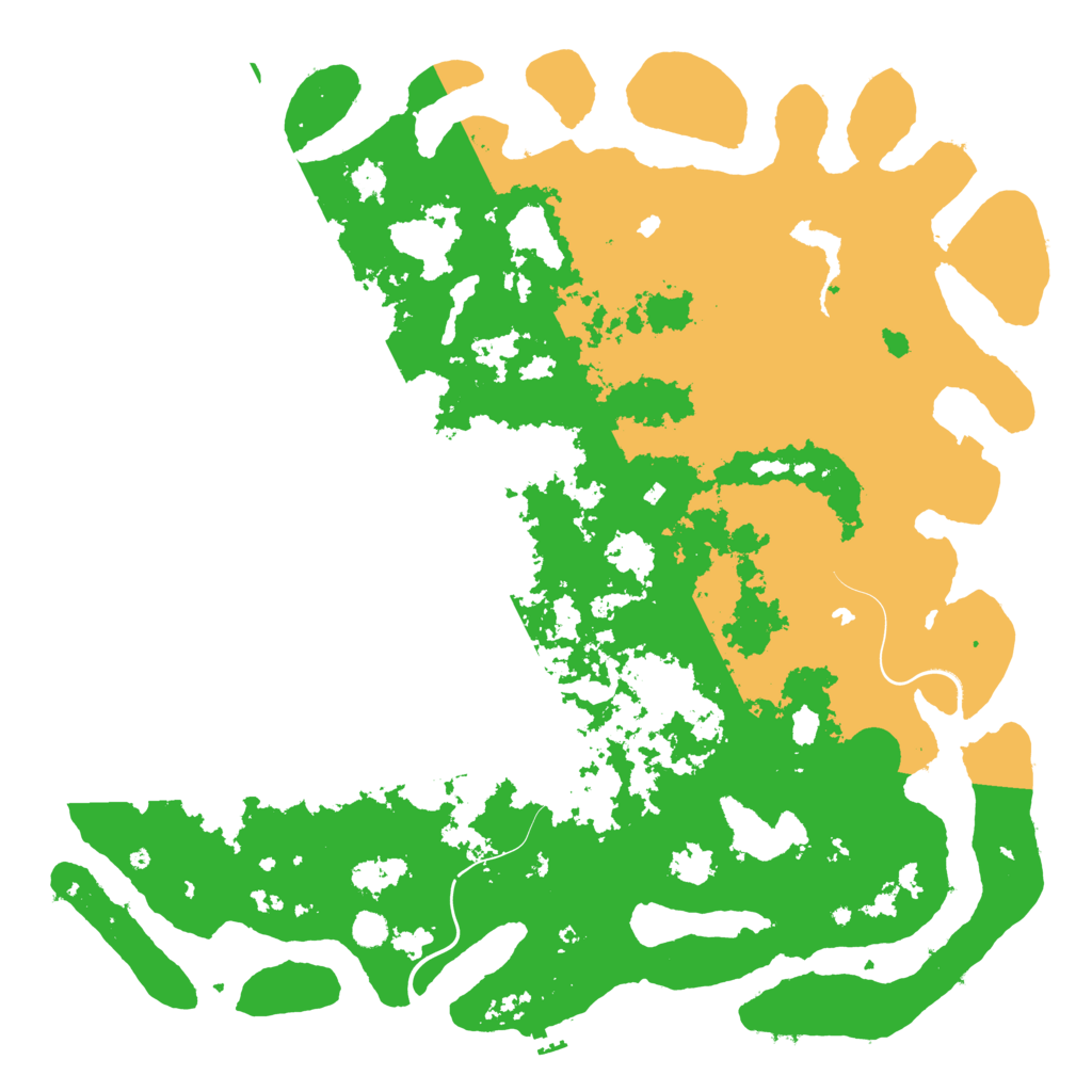 Biome Rust Map: Procedural Map, Size: 5501, Seed: 55001