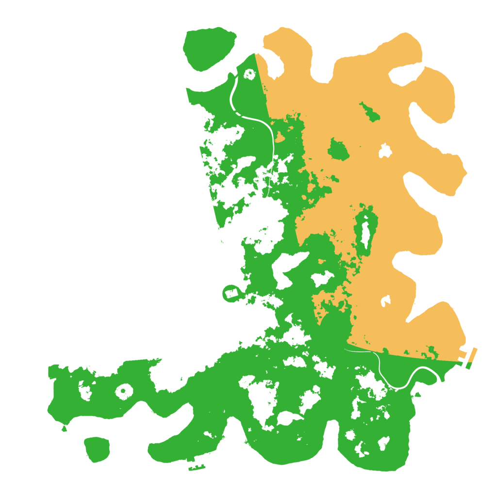 Biome Rust Map: Procedural Map, Size: 4500, Seed: 1241013055