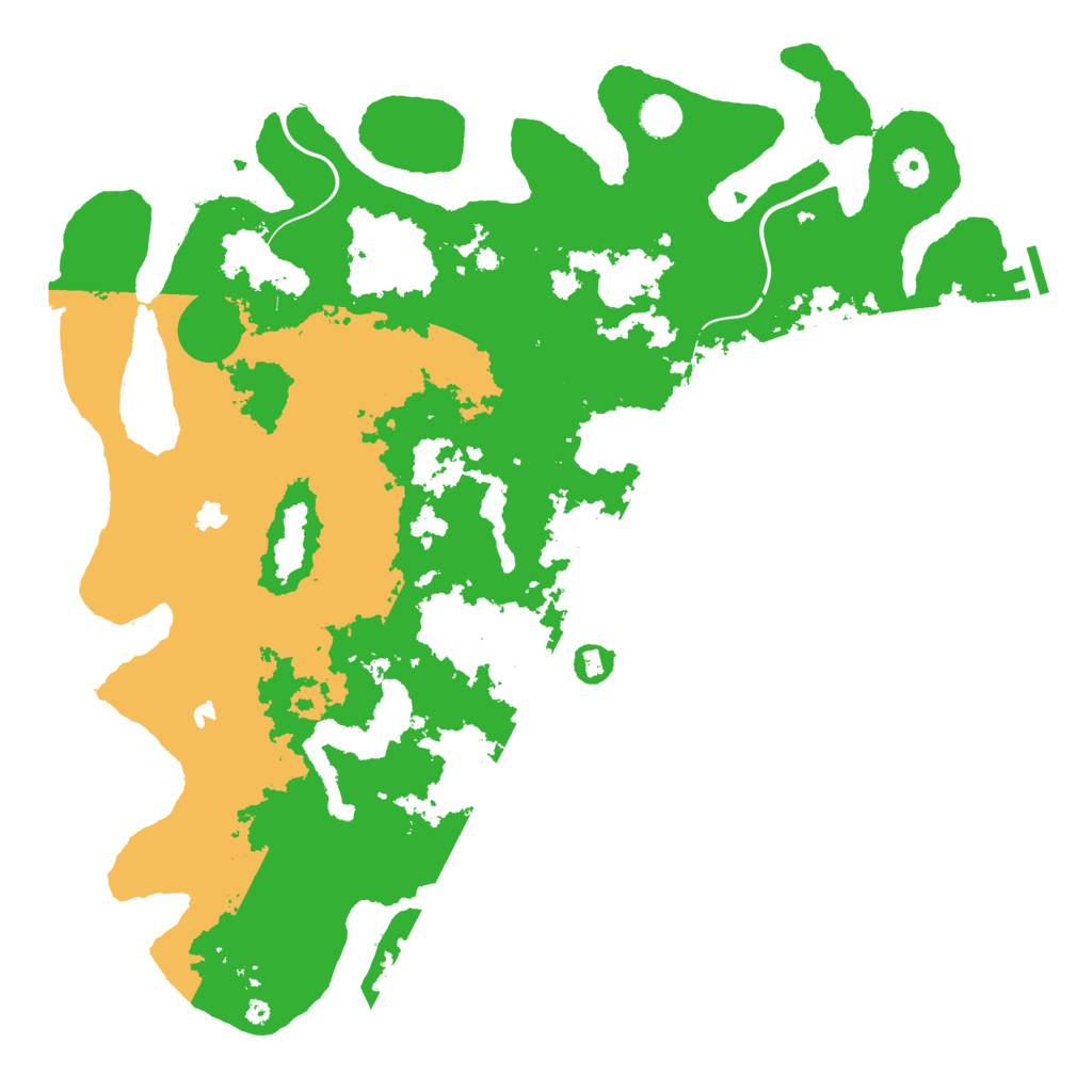 Biome Rust Map: Procedural Map, Size: 4500, Seed: 257424596