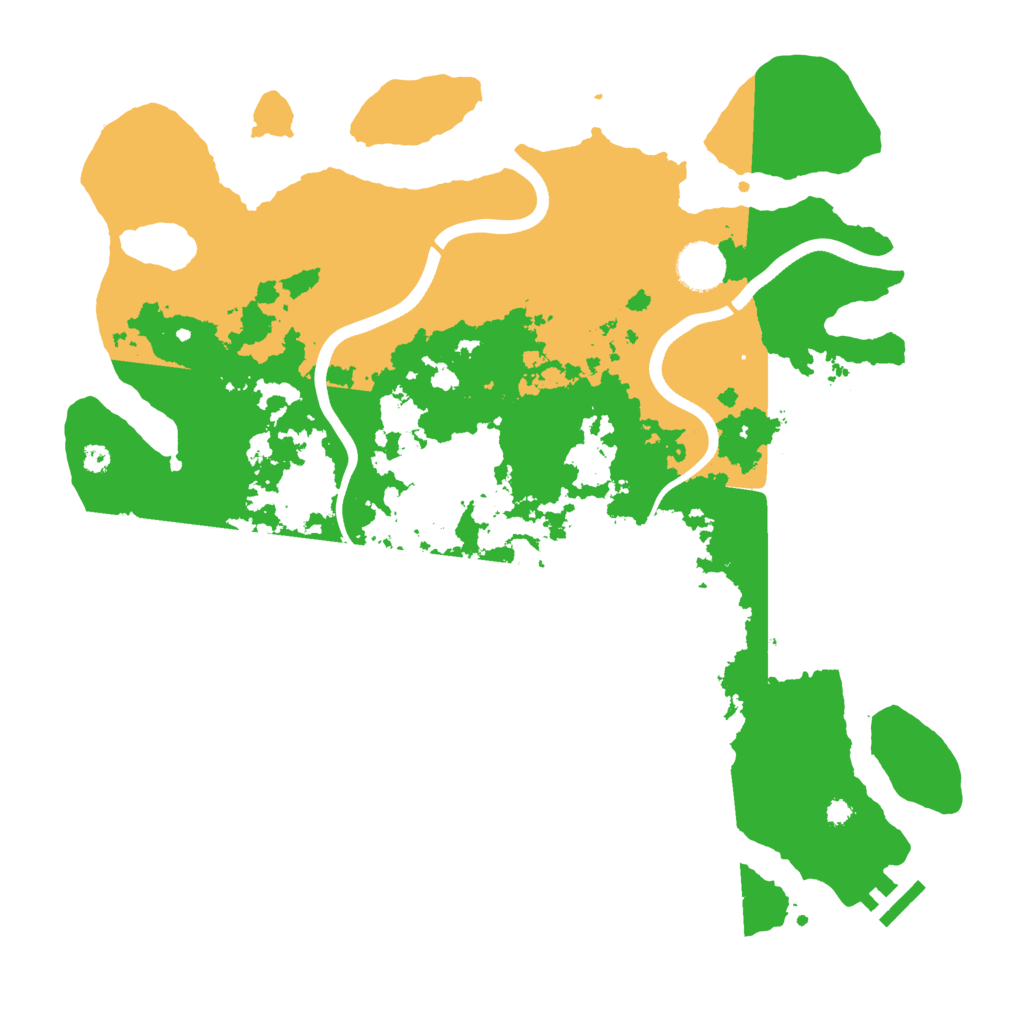 Biome Rust Map: Procedural Map, Size: 3700, Seed: 68324217