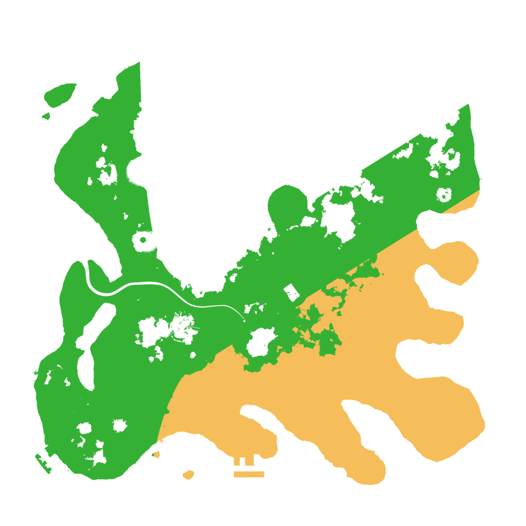 Biome Rust Map: Procedural Map, Size: 3500, Seed: 468432157