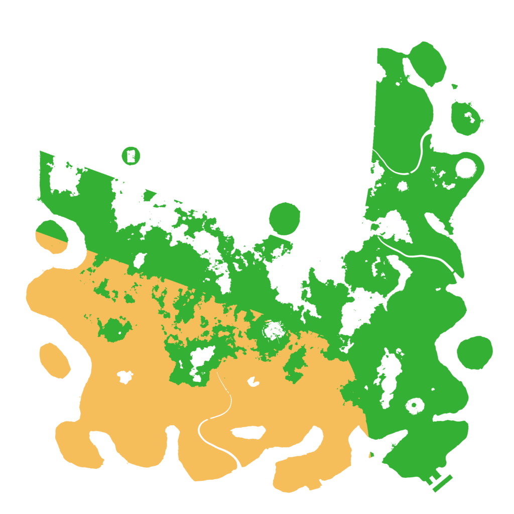 Biome Rust Map: Procedural Map, Size: 4500, Seed: 2058111282