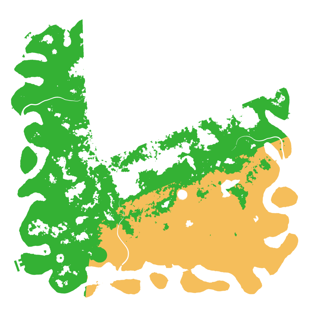 Biome Rust Map: Procedural Map, Size: 5601, Seed: 56001