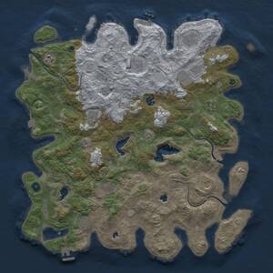 Thumbnail Rust Map: Procedural Map, Size: 4600, Seed: 538375153, 17 Monuments