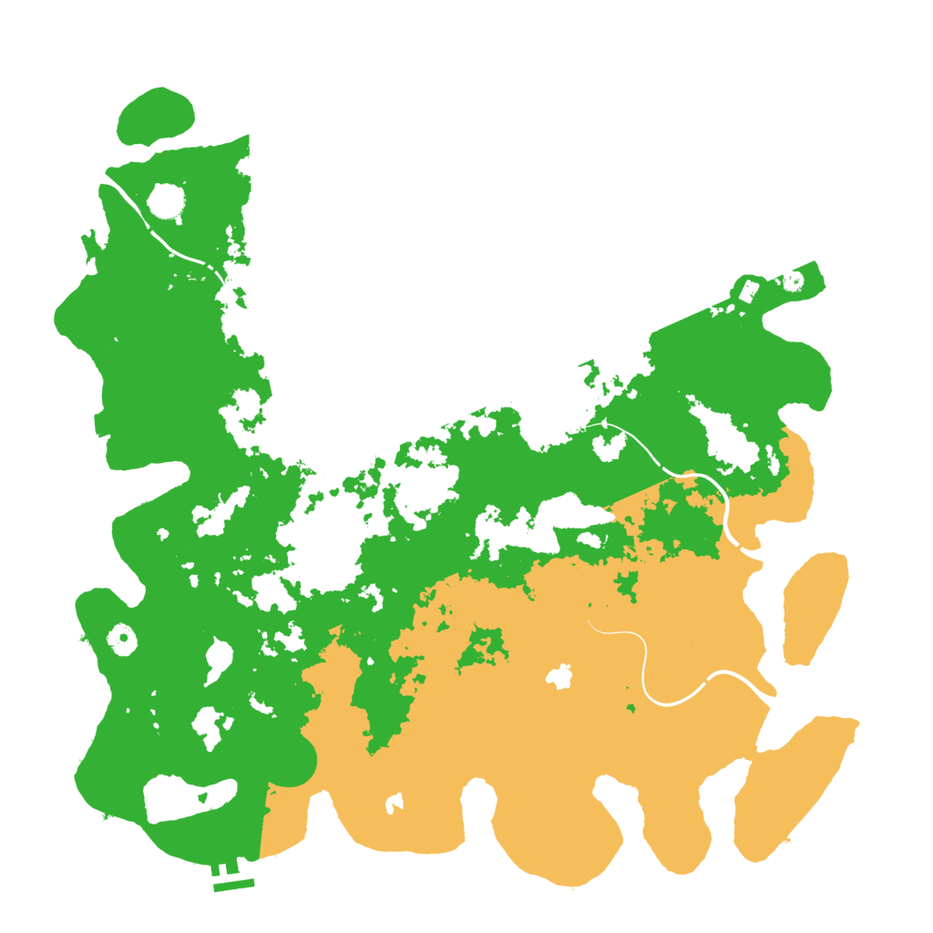 Biome Rust Map: Procedural Map, Size: 4600, Seed: 538375153