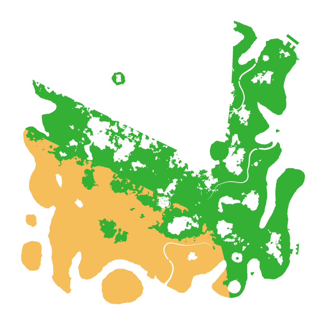 Biome Rust Map: Procedural Map, Size: 4500, Seed: 518475980