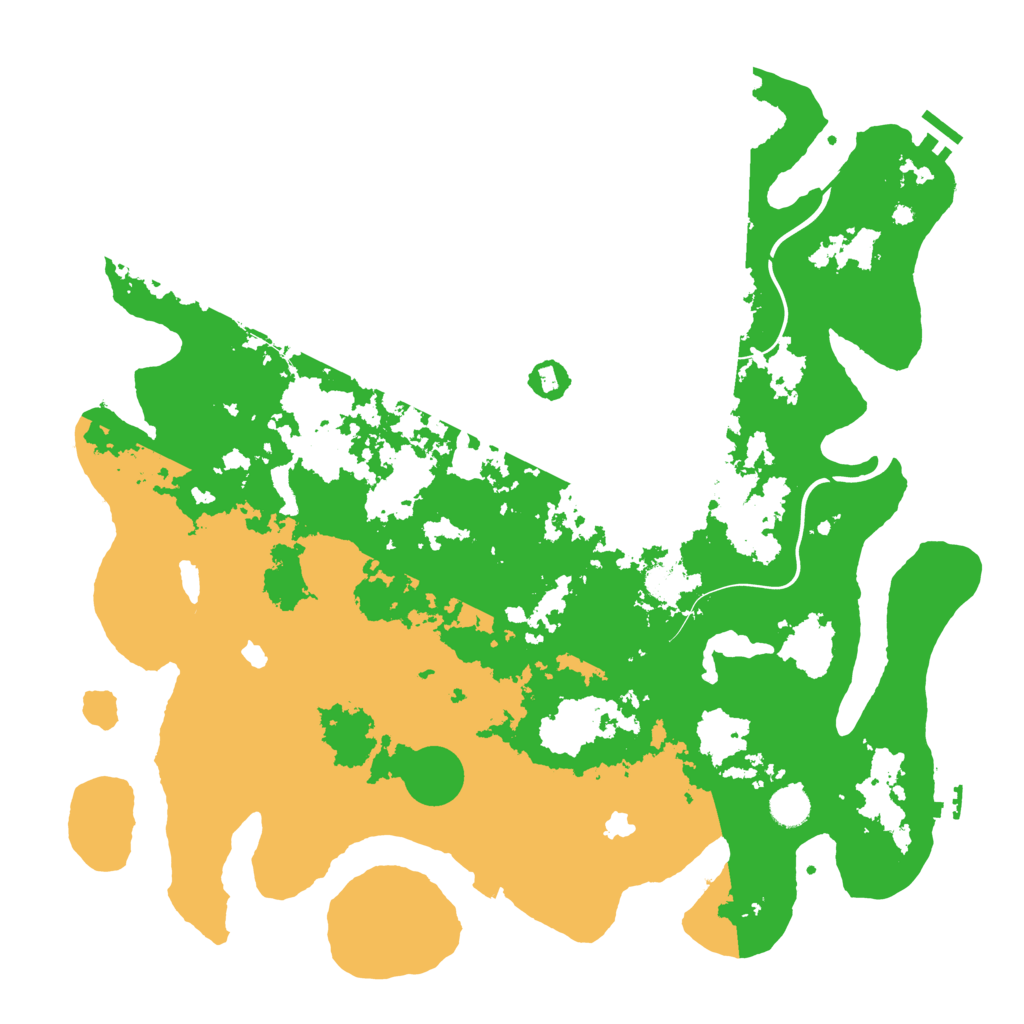 Biome Rust Map: Procedural Map, Size: 4500, Seed: 518475980