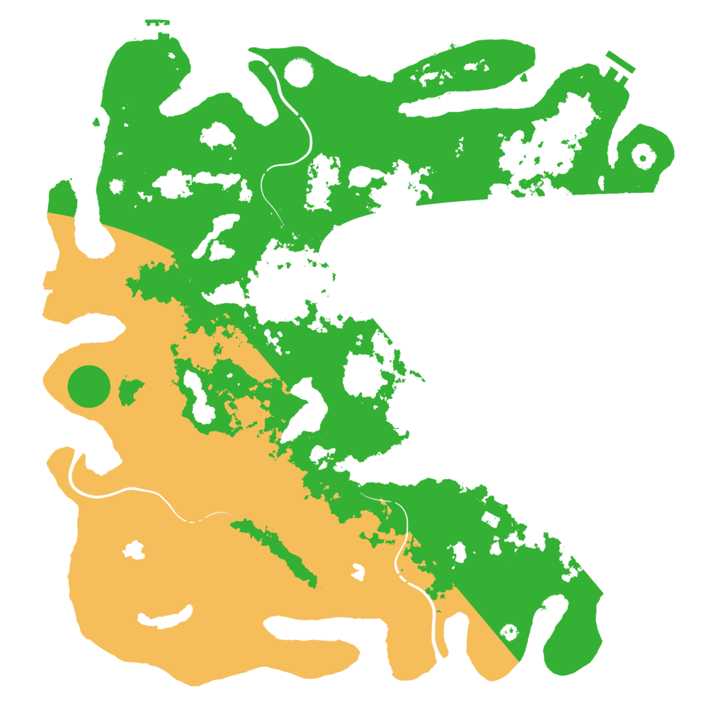 Biome Rust Map: Procedural Map, Size: 4500, Seed: 125438256