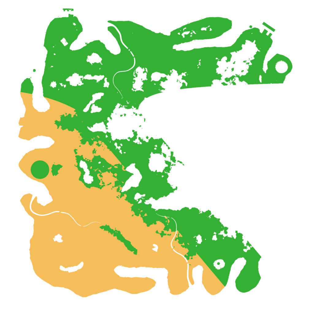Biome Rust Map: Procedural Map, Size: 4500, Seed: 125438256