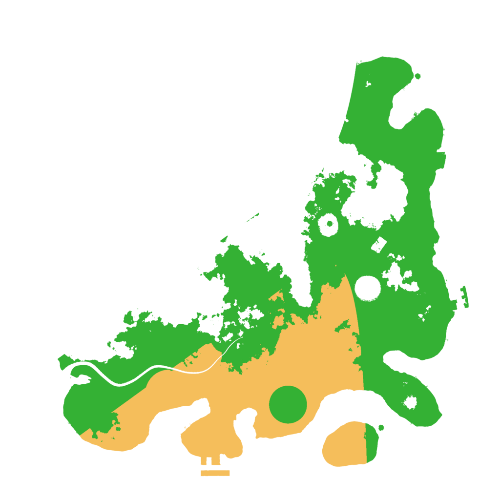 Biome Rust Map: Procedural Map, Size: 3500, Seed: 425959950