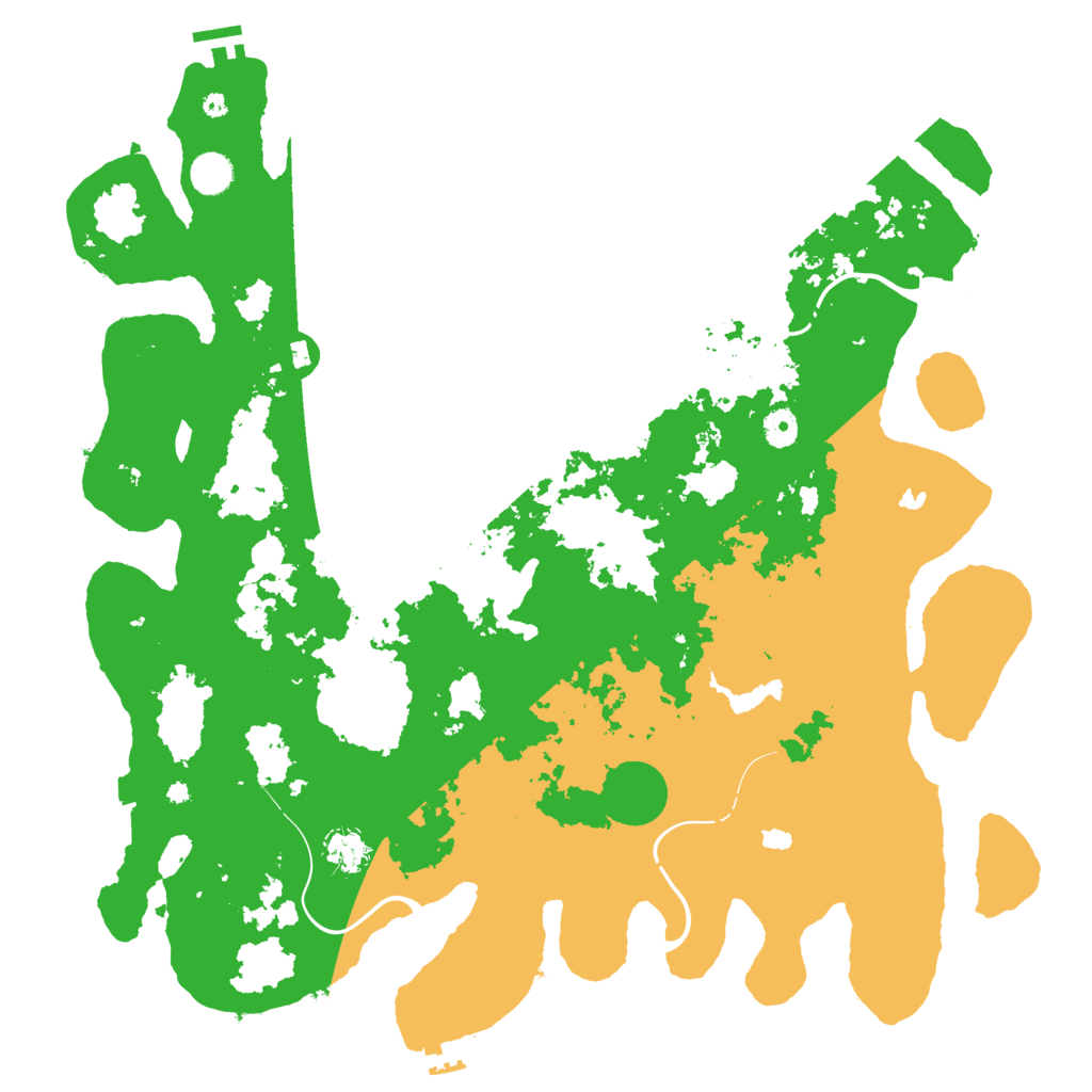 Biome Rust Map: Procedural Map, Size: 4500, Seed: 1331166368