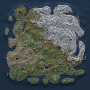 Thumbnail Rust Map: Procedural Map, Size: 4250, Seed: 771452948, 16 Monuments