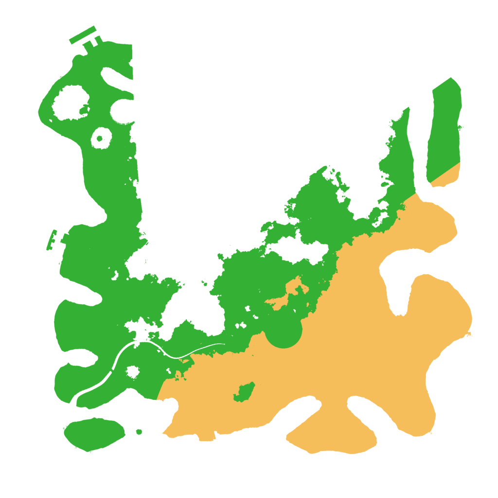 Biome Rust Map: Procedural Map, Size: 3500, Seed: 13315908