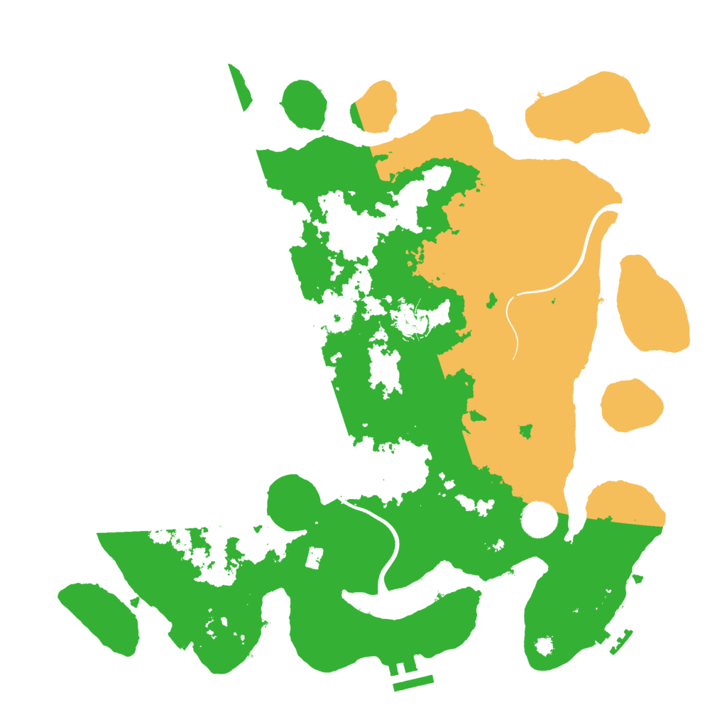 Biome Rust Map: Procedural Map, Size: 3600, Seed: 11724