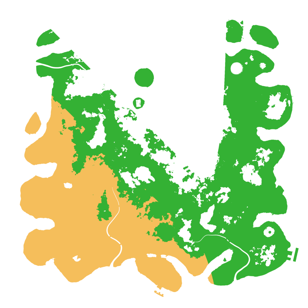 Biome Rust Map: Procedural Map, Size: 4500, Seed: 795861883