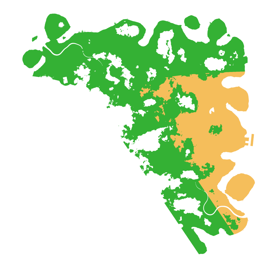 Biome Rust Map: Procedural Map, Size: 4500, Seed: 1366320765