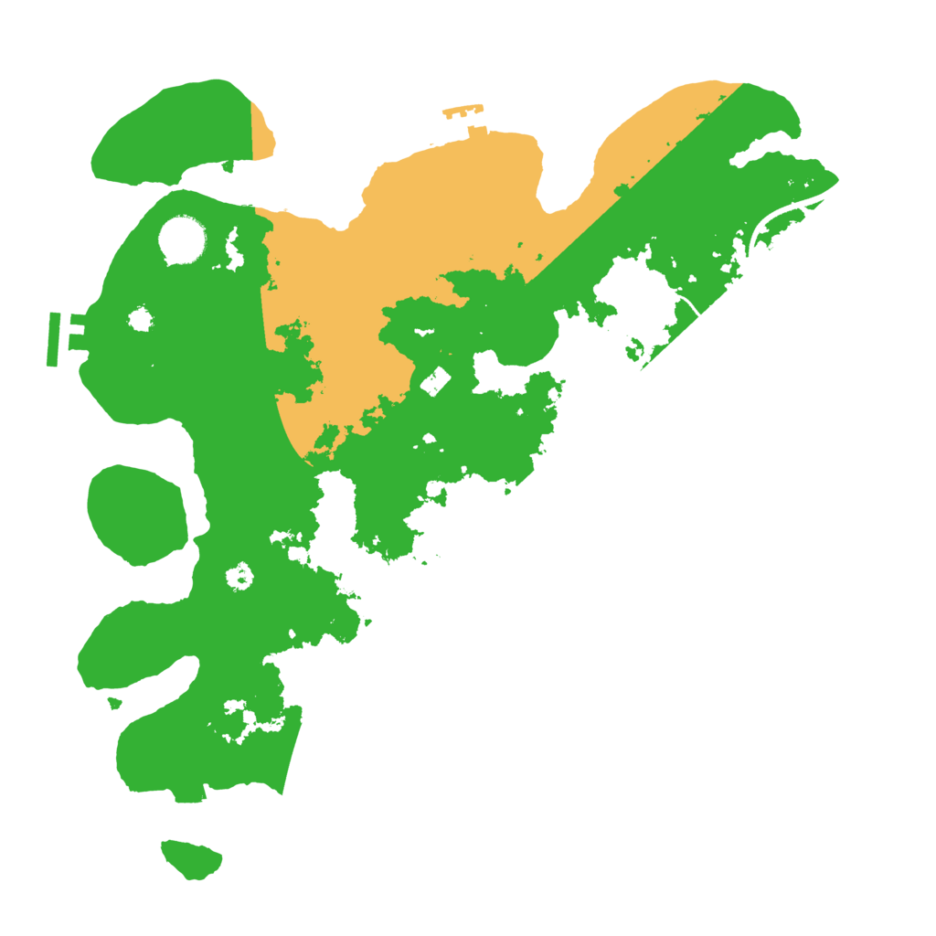 Biome Rust Map: Procedural Map, Size: 3500, Seed: 579587110