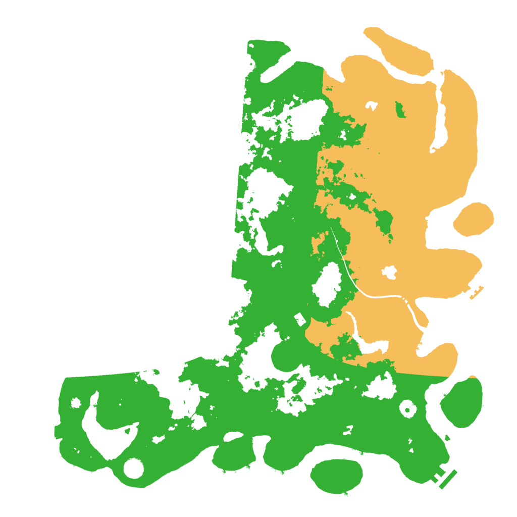 Biome Rust Map: Procedural Map, Size: 4500, Seed: 581816881