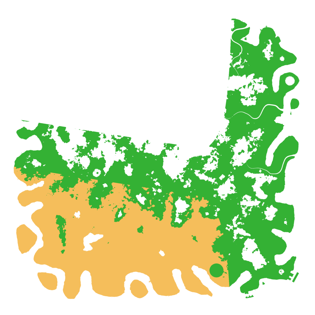 Biome Rust Map: Procedural Map, Size: 6000, Seed: 347532501