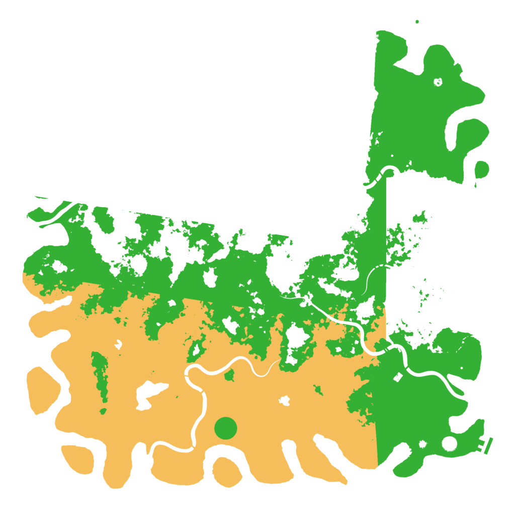 Biome Rust Map: Procedural Map, Size: 6000, Seed: 347532501
