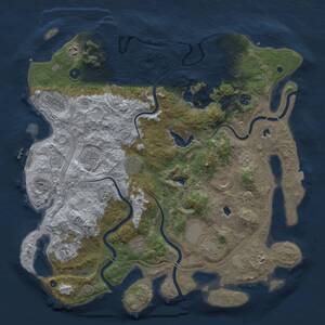 Thumbnail Rust Map: Procedural Map, Size: 4500, Seed: 36062902, 16 Monuments