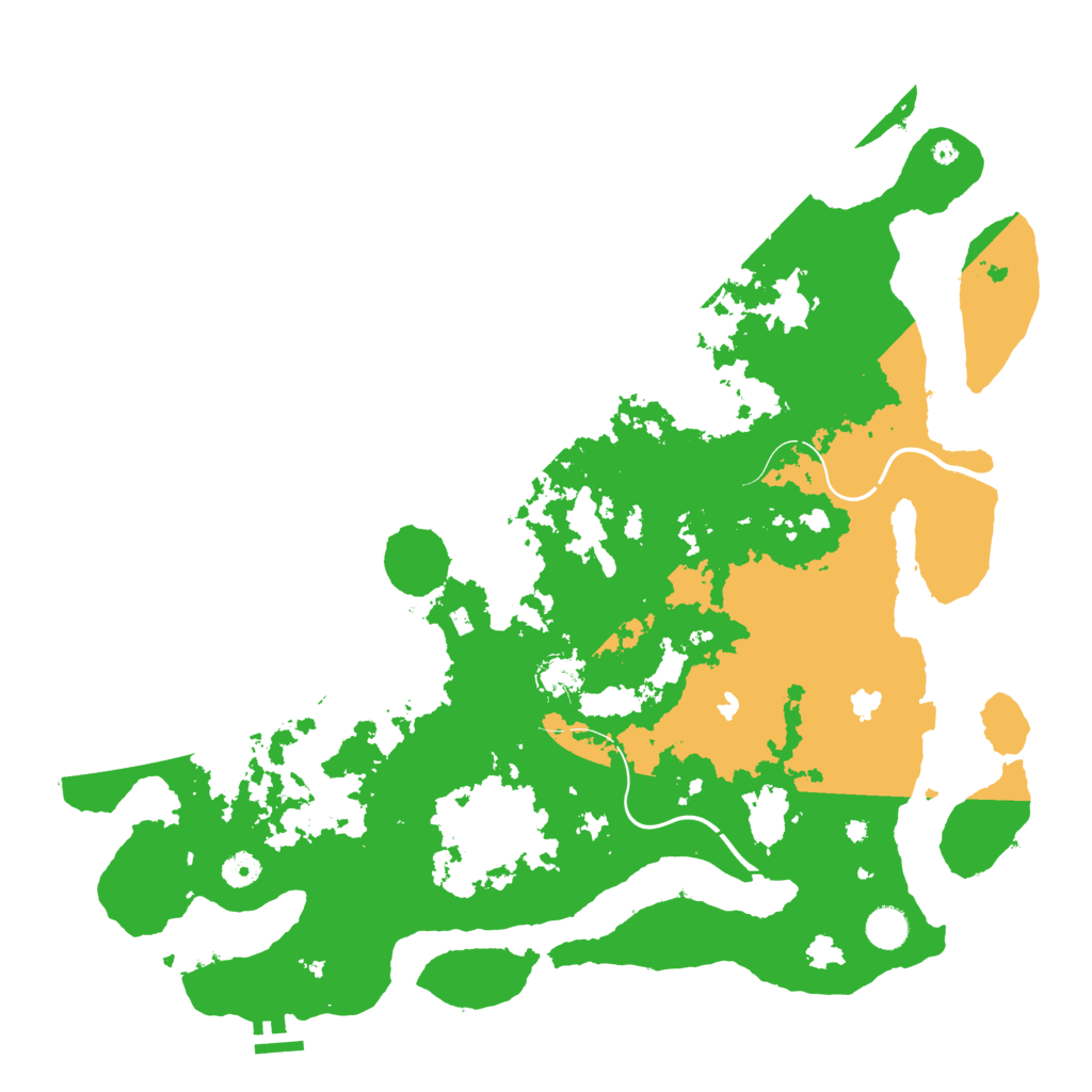 Biome Rust Map: Procedural Map, Size: 4500, Seed: 234262697