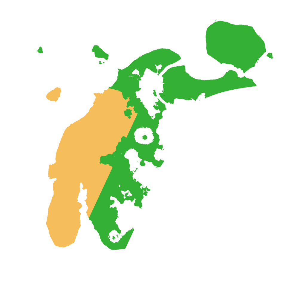 Biome Rust Map: Procedural Map, Size: 2500, Seed: 56471