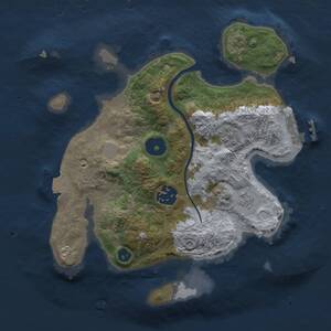 Thumbnail Rust Map: Procedural Map, Size: 2500, Seed: 56471, 5 Monuments