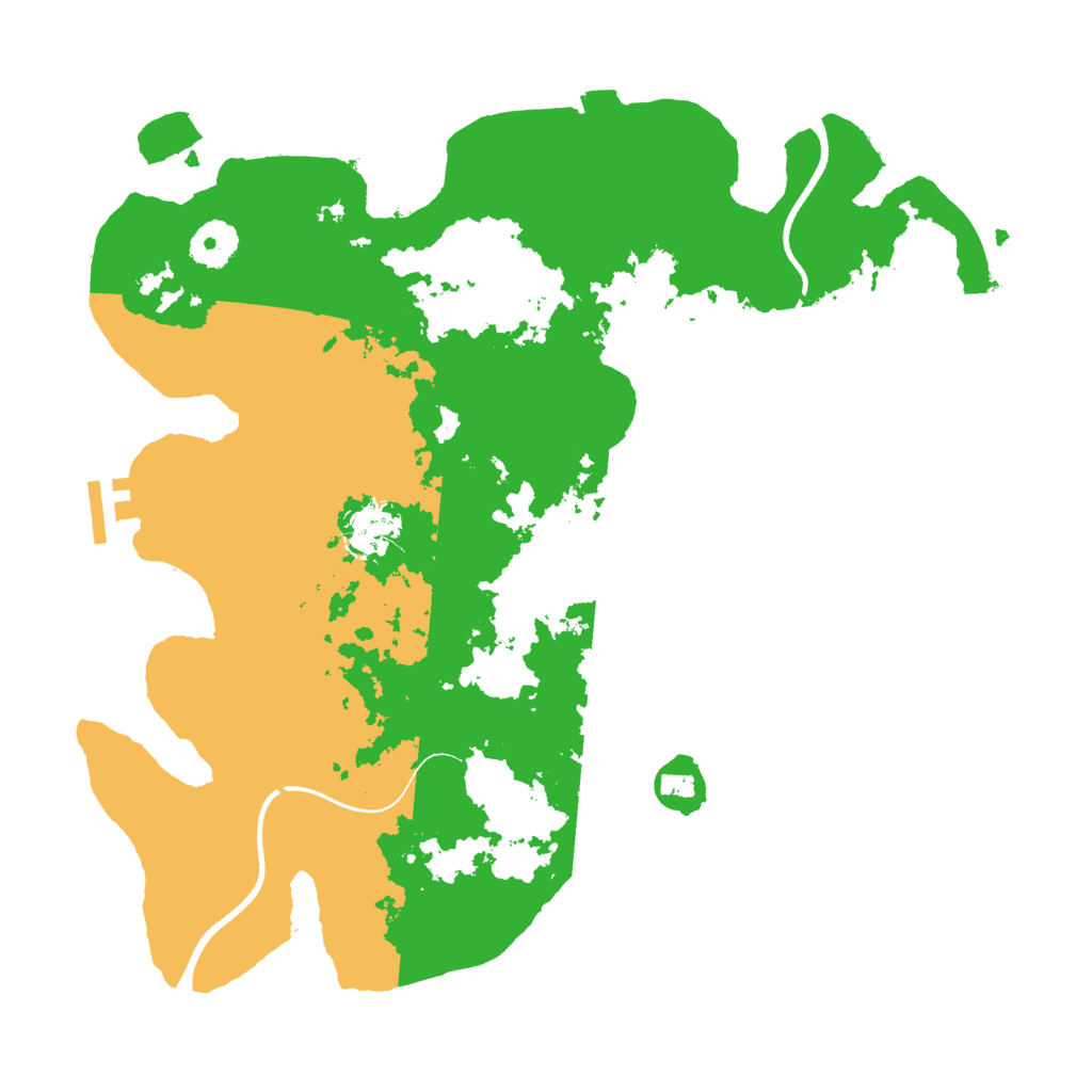 Biome Rust Map: Procedural Map, Size: 3500, Seed: 2024118