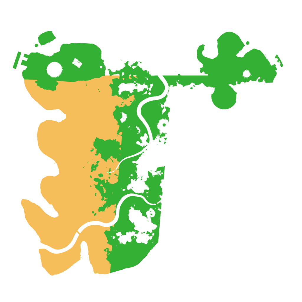 Biome Rust Map: Procedural Map, Size: 3500, Seed: 2024118