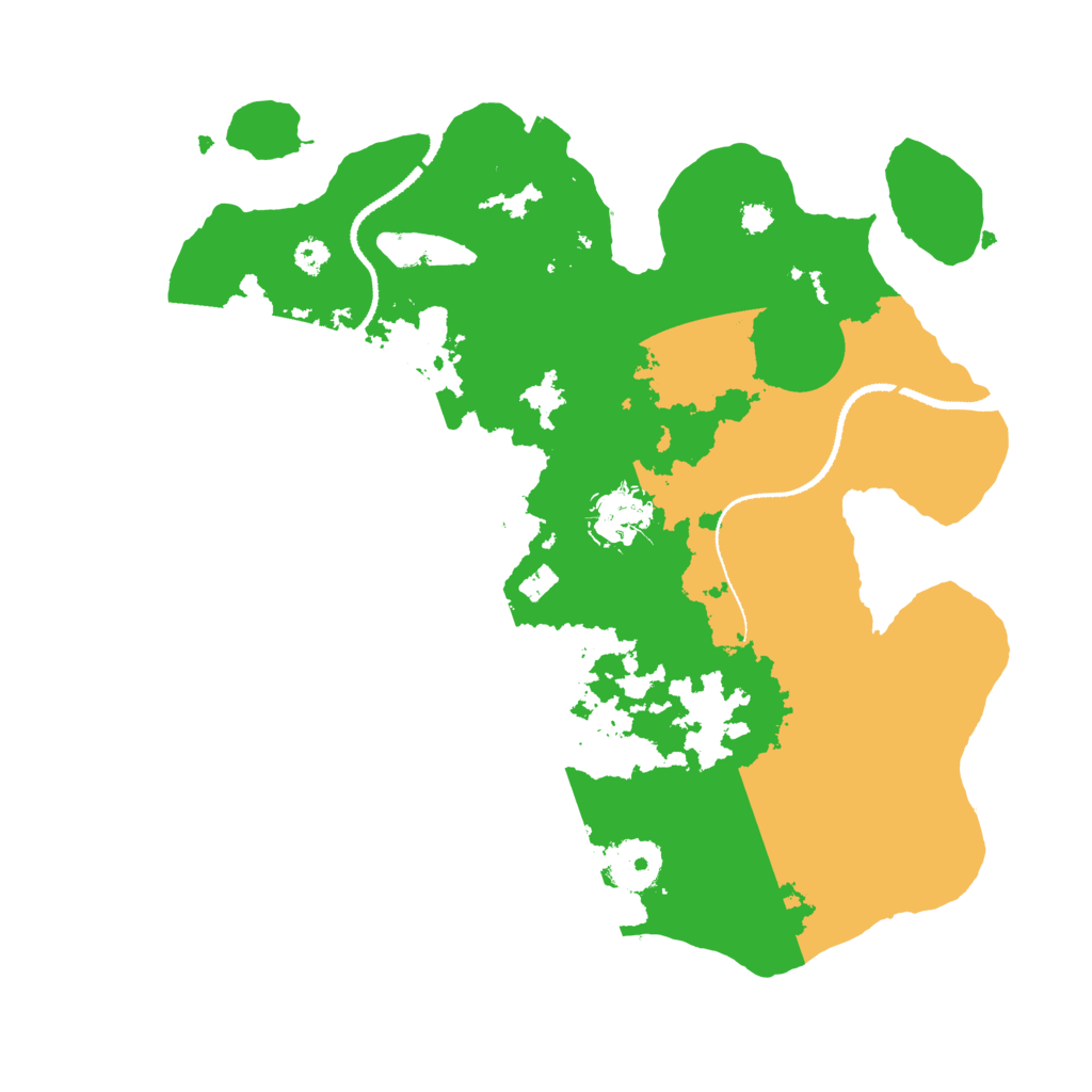 Biome Rust Map: Procedural Map, Size: 3200, Seed: 376363009