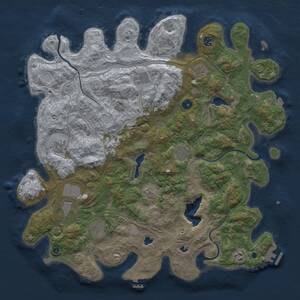 Thumbnail Rust Map: Procedural Map, Size: 4500, Seed: 1411209093, 15 Monuments