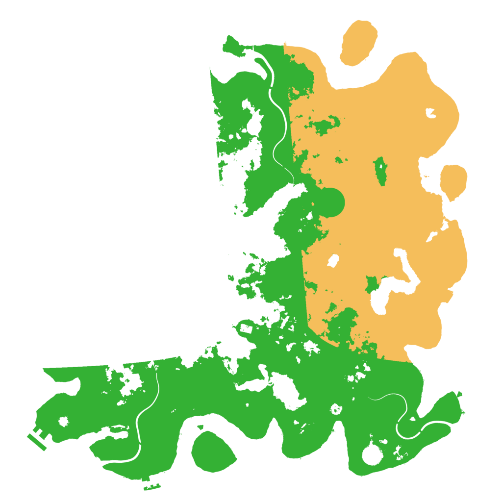 Biome Rust Map: Procedural Map, Size: 4500, Seed: 540511536