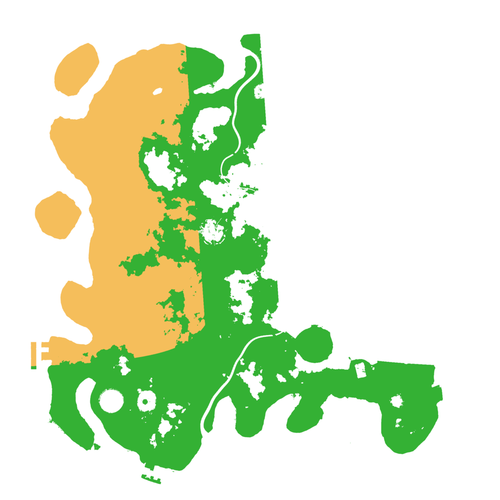 Biome Rust Map: Procedural Map, Size: 3700, Seed: 1508338206