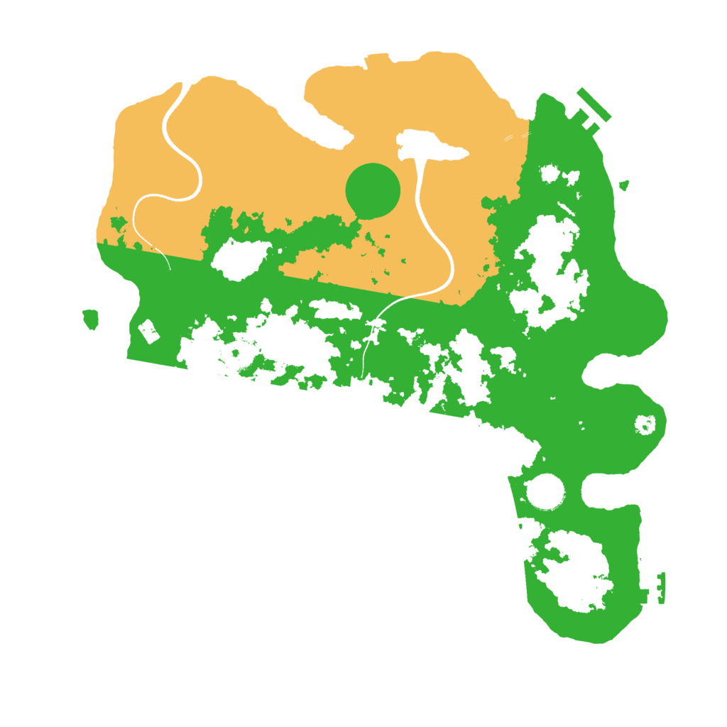 Biome Rust Map: Procedural Map, Size: 3500, Seed: 694137326