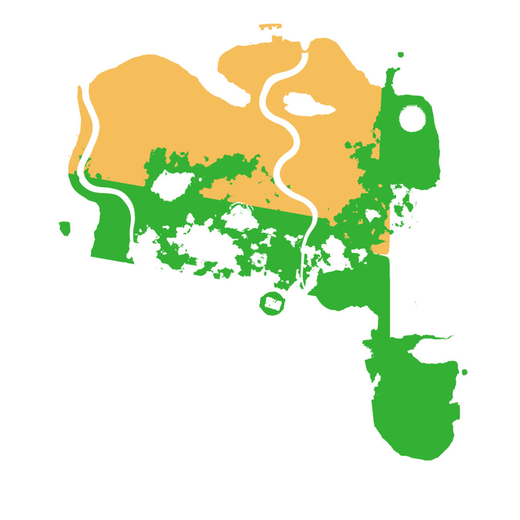 Biome Rust Map: Procedural Map, Size: 3500, Seed: 694137326