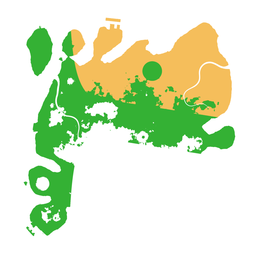 Biome Rust Map: Procedural Map, Size: 3500, Seed: 720050282