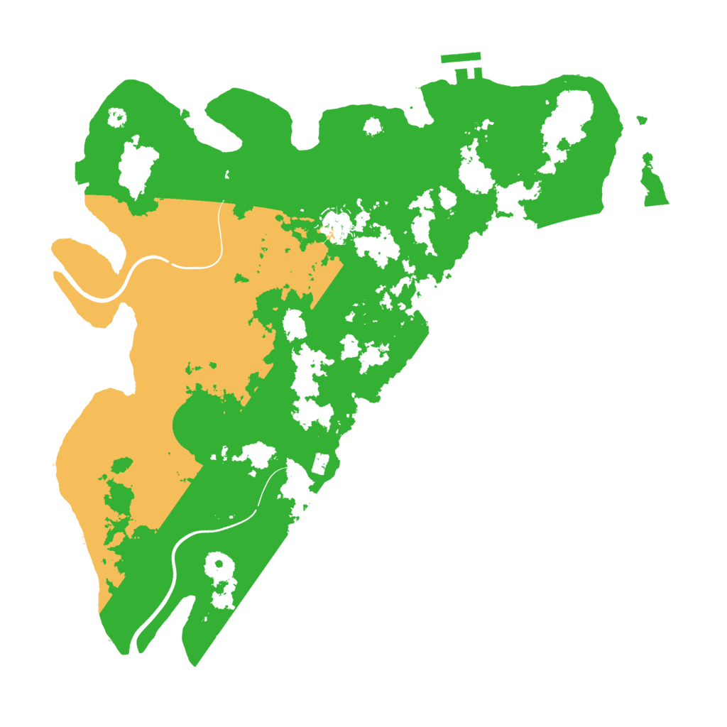 Biome Rust Map: Procedural Map, Size: 3700, Seed: 900397872