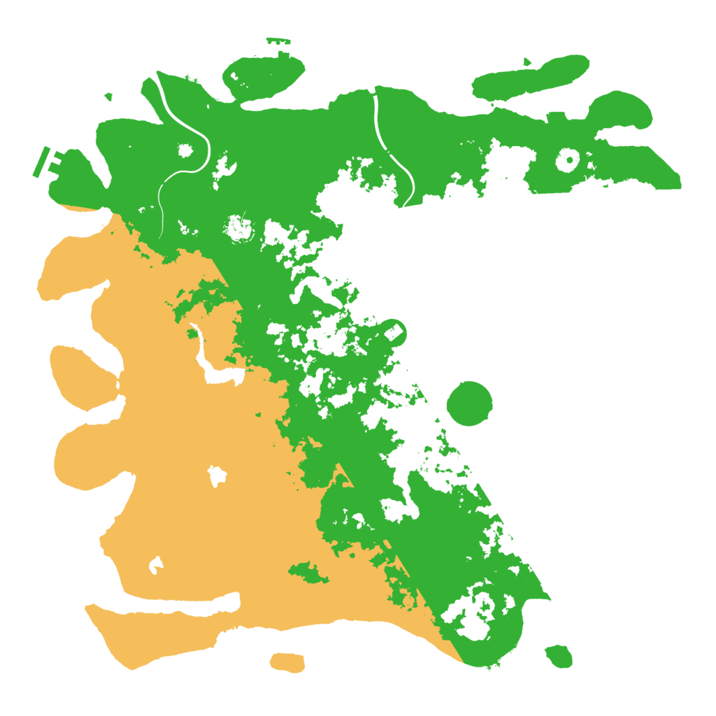 Biome Rust Map: Procedural Map, Size: 4500, Seed: 7250686