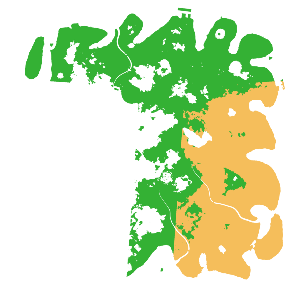 Biome Rust Map: Procedural Map, Size: 4500, Seed: 937681618