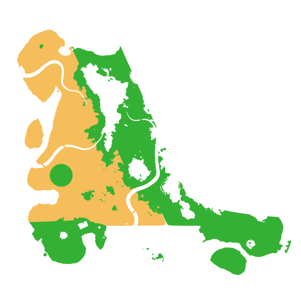 Biome Rust Map: Procedural Map, Size: 3500, Seed: 1061385202