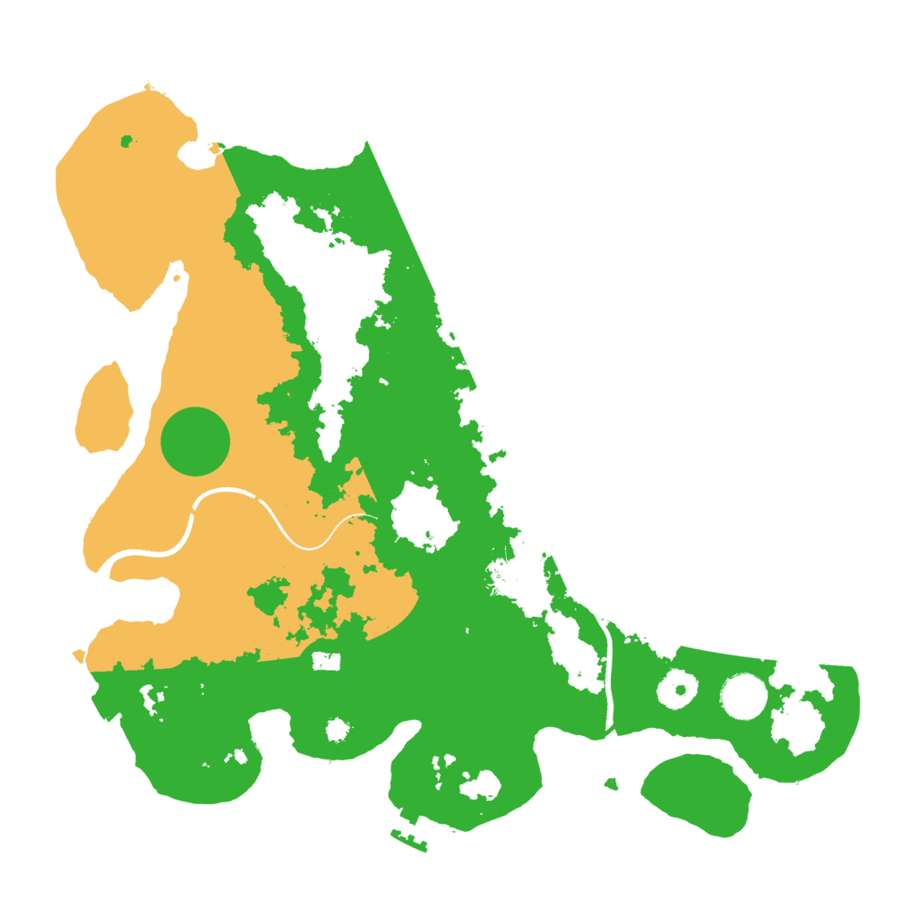 Biome Rust Map: Procedural Map, Size: 3500, Seed: 1061385202