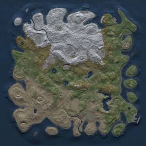 Thumbnail Rust Map: Procedural Map, Size: 4250, Seed: 570040928, 17 Monuments