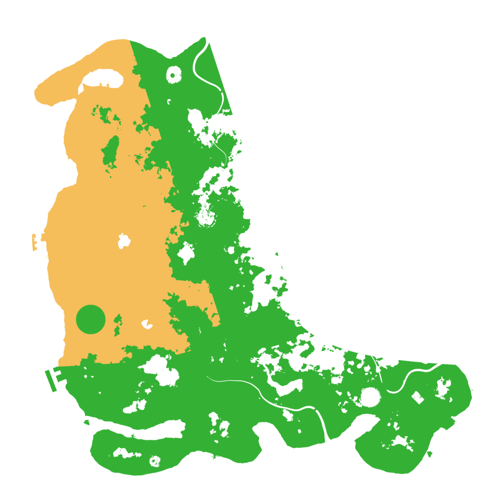 Biome Rust Map: Procedural Map, Size: 4500, Seed: 1034648254